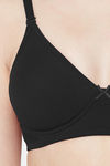 Juliet Lightly Lined Non Wired Full Coverage T-Shirt Bra - Black — thumbnail 5