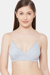 Juliet Lightly Lined Non Wired Full Coverage T-Shirt Bra - Grey Melange — thumbnail 1