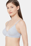Juliet Lightly Lined Non Wired Full Coverage T-Shirt Bra - Grey Melange — thumbnail 2