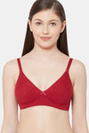 Juliet Lightly Lined Non Wired Full Coverage T-Shirt Bra - Maroon — thumbnail 1