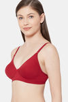 Juliet Lightly Lined Non Wired Full Coverage T-Shirt Bra - Maroon — thumbnail 2