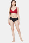 Juliet Lightly Lined Non Wired Full Coverage T-Shirt Bra - Maroon — thumbnail 4
