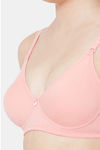 Juliet Lightly Lined Non Wired Full Coverage T-Shirt Bra - Peach — thumbnail 6