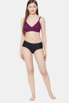Juliet Lightly Lined Non Wired Full Coverage T-Shirt Bra - Wine — thumbnail 4