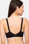 Juliet Double Layered Non Wired Full Coverage Minimiser Bra - Black — thumbnail 3