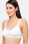Juliet Double Layered Non Wired Full Coverage Minimiser Bra - White — thumbnail 2