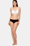 Juliet Double Layered Non Wired Full Coverage Minimiser Bra - White — thumbnail 4