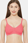 Juliet Double Layered Non Wired Full Coverage T-Shirt Bra - Peach — thumbnail 1