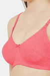 Juliet Double Layered Non Wired Full Coverage T-Shirt Bra - Peach — thumbnail 5