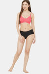 Juliet Double Layered Non Wired Full Coverage T-Shirt Bra - Peach — thumbnail 6