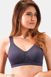 Juliet Lightly Lined Non Wired Full Coverage Minimiser Bra - Purple — thumbnail 1