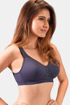 Juliet Lightly Lined Non Wired Full Coverage Minimiser Bra - Purple — thumbnail 2