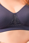 Juliet Lightly Lined Non Wired Full Coverage Minimiser Bra - Purple — thumbnail 5