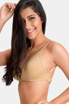 Juliet Padded Non Wired Medium Coverage Backless Bra - Skin — thumbnail 2