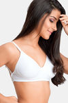 Juliet Padded Non Wired Medium Coverage Backless Bra - White — thumbnail 2