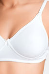 Juliet Padded Non Wired Medium Coverage Backless Bra - White — thumbnail 5