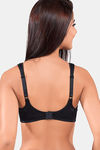 Juliet Double Layered Non Wired Full Coverage T-Shirt Bra - Black — thumbnail 3