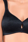 Juliet Double Layered Non Wired Full Coverage T-Shirt Bra - Black — thumbnail 5