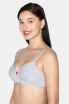 Juliet Padded Non Wired Full Coverage T-Shirt Bra - Coral — thumbnail 3