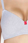 Juliet Padded Non Wired Full Coverage T-Shirt Bra - Coral — thumbnail 4