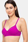 Juliet Padded Non Wired Full Coverage T-Shirt Bra - Lavender — thumbnail 3