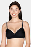 Juliet Padded Non Wired Full Coverage T-Shirt Bra - Black — thumbnail 1