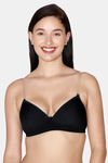 Juliet Padded Non Wired Full Coverage T-Shirt Bra - Black — thumbnail 4
