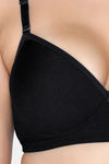Juliet Padded Non Wired Full Coverage T-Shirt Bra - Black — thumbnail 5