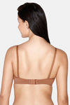 Juliet Padded Non Wired Full Coverage T-Shirt Bra - Coffee Brown — thumbnail 2