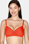 Juliet Push Up Non Wired Full Coverage T-Shirt Bra - Orange — thumbnail 1