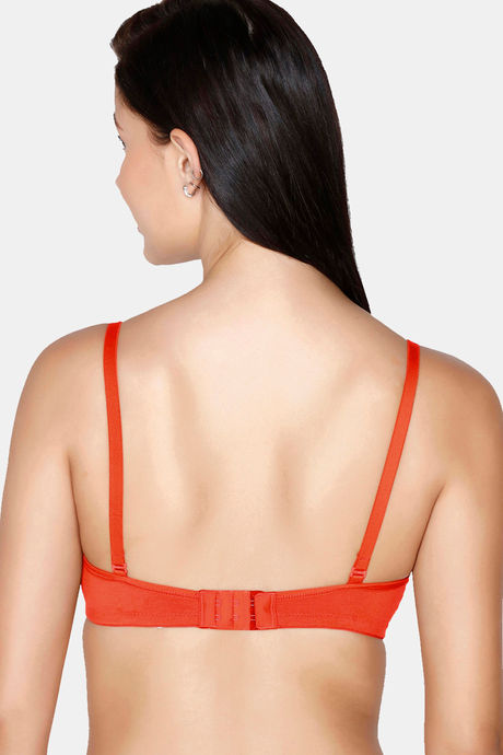 Juliet Push Up Non Wired Full Coverage T-Shirt Bra - Orange — image 2