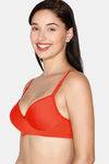 Juliet Push Up Non Wired Full Coverage T-Shirt Bra - Orange — thumbnail 3
