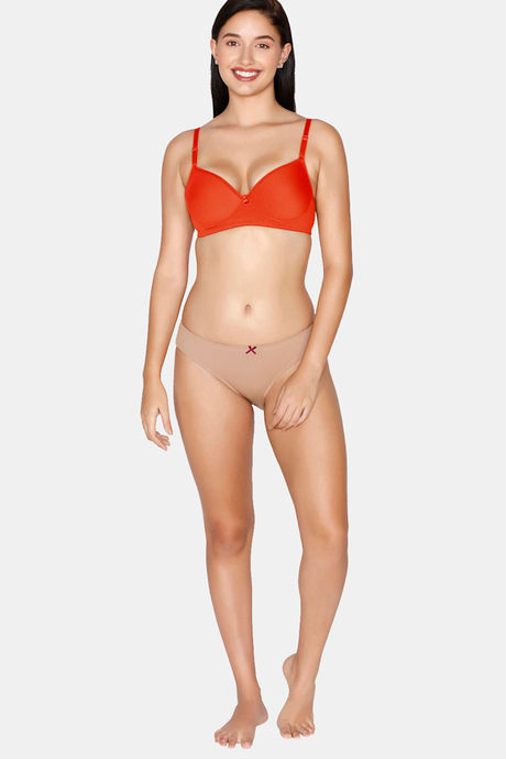 Juliet Push Up Non Wired Full Coverage T-Shirt Bra - Orange — image 6