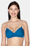 Juliet Padded Non Wired Full Coverage T-Shirt Bra - Rama Green — thumbnail 4