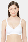 Juliet Double layered Non Wired Full Coverage T-Shirt Bra - White — thumbnail 1