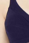 Juliet Single Layered Non Wired Full Coverage Minimiser Bra - Majenta — thumbnail 4