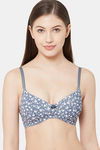 Juliet Padded Non Wired 3/4th Coverage T-Shirt Bra - Grey — thumbnail 1