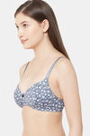 Juliet Padded Non Wired 3/4th Coverage T-Shirt Bra - Grey — thumbnail 3