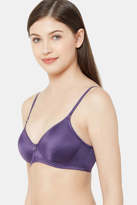 Juliet Padded Non Wired 3/4th Coverage T-Shirt Bra - Purple — image 3
