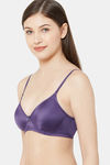 Juliet Padded Non Wired 3/4th Coverage T-Shirt Bra - Purple — thumbnail 3