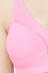 Juliet Single Layered Non Wired Full Coverage Minimiser Bra - Pink — thumbnail 4