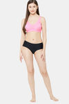 Juliet Single Layered Non Wired Full Coverage Minimiser Bra - Pink — thumbnail 6