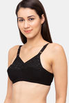Juliet Double Layered Non Wired Full Coverage T-Shirt Bra - Black — thumbnail 2