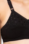 Juliet Double Layered Non Wired Full Coverage T-Shirt Bra - Black — thumbnail 5
