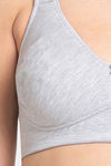 Juliet Lightly Lined Non-Wired Full Coverage Minimiser Bra - Grey — thumbnail 4