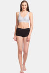 Juliet Lightly Lined Non-Wired Full Coverage Minimiser Bra - Grey — thumbnail 5