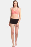 Juliet Lightly Lined Non-Wired Full Coverage Minimiser Bra - Peach — thumbnail 5