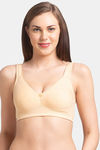 Juliet Lightly Lined Non-Wired Full Coverage Minimiser Bra - Skin — thumbnail 1