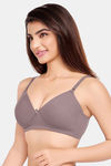 Juliet Padded Non-Wired Full Coverage T-Shirt Bra - Lavender — thumbnail 4