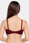 Juliet Padded Non-Wired Full Coverage T-Shirt Bra - Maroon — thumbnail 2